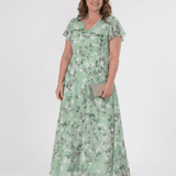 Ismeria | Maxi Haljina od Cvjetnog Chiffona