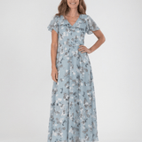 Ismeria | Maxi Haljina od Cvjetnog Chiffona