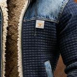 Jakov | VESTA TAMNO PLAVA S DENIM DETALJIMA