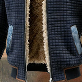 Jakov | VESTA TAMNO PLAVA S DENIM DETALJIMA