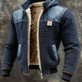 Jakov | VESTA TAMNO PLAVA S DENIM DETALJIMA