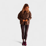 Rosa - Moderni kaput s leopard uzorkom