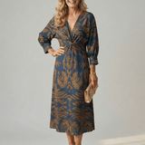 Lune | Prirodna Midi Wrap Haljina