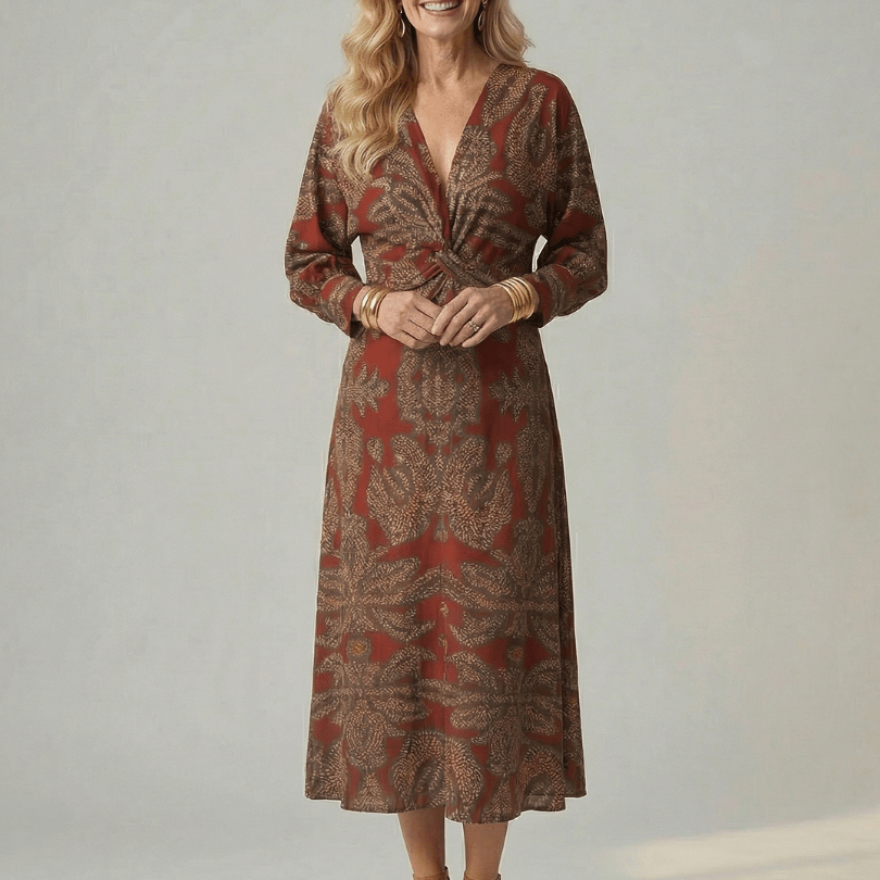 Lune | Prirodna Midi Wrap Haljina