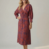 Lune | Prirodna Midi Wrap Haljina