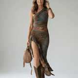 Zalia | Stille Midi Draped Dress